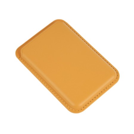 Cardholder for phone, leather, magsafe, orange-1