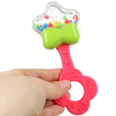 The rattle of "Sweets: Star", with elastic elements, in a bag, crumb I-4