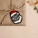 Schildik for a gift "Cool Santa Claus", 5.3 x 7.5 cm, New Year