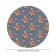 The tablecloth “Spring flowers”, round, oxford, elastic band, size 140x140 cm, diameter 105-120 cm