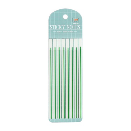 Block-filling with a sticky edge plastic 20l x 8 pieces, green strip, 140mm x 6mm Calligrata 105326-1