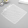Stencil plastic "circles, leaves - pattern" 13x14 cm