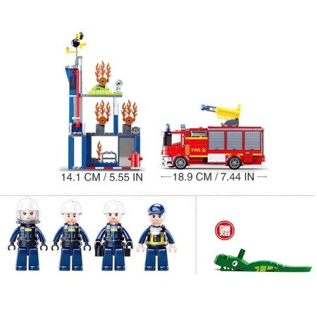 Designer Fireman "Stuffing of a weather station", 585 parts-1