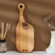 Defense board ADELICA, 30 × 10 × 1.8 cm, with a nameplate, saturated with mineral oil, birch, in a gift box