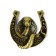 New Year's horseshoe in the box "New Year: Happiness", 3.5 cm