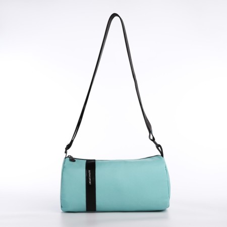 Youth bag with zipper, turquoise color-1