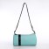 Youth bag with zipper, turquoise color