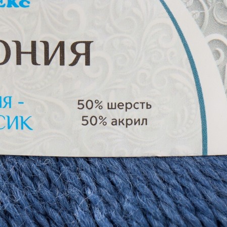 Yarn "Harmony" 50% wool, 50% acrylic 245m/100g (022 jeans)-3