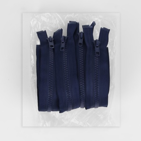 Lightning "Tractor", No. 5, connective, locking machine, 80 cm, dark blue color-2