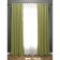 Set of curtains, 170 x 270 cm, veil 300 x 270 cm, green