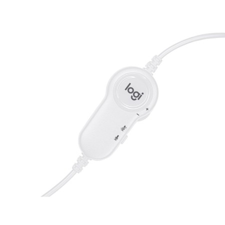Headphones with the Logitech H150 microphone Blue/White 1.8m Pavers (981-000454)-5