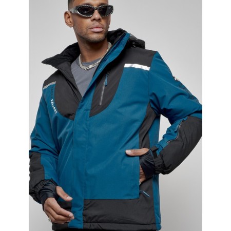 Ski costume male winter, size 56, blue color-10