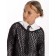 Sweater for girls, height 140 cm, black color