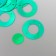 Sequins "Circle in the ring" Green set 30 g d = 2 cm