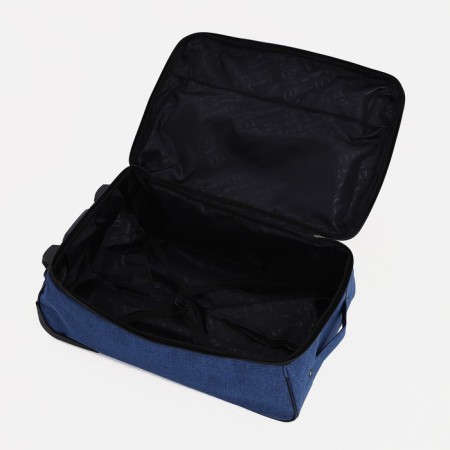 Small suitcase, 20 "," Factory Cartes ", lightning department, external pocket, 2 wheels, blue color-5