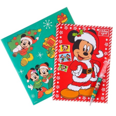 Chancellery set "Happy New Year", A6 notebook, pen, stickers, Mickey Mouse and his friends-2