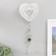 Chickenpile bell Metal 3D "openwork heart" with bead 13.5x13.5x31 cm
