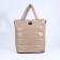 Luggage bag, external pocket, long belt, beige color