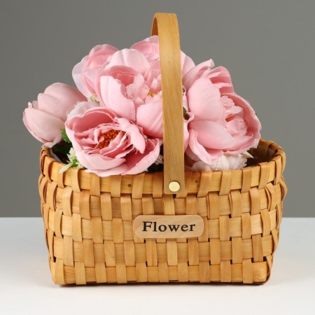 Wicker basket, 24 x 16.5 x 12/27 cm, sequoia-5