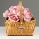 Wicker basket, 24 x 16.5 x 12/27 cm, sequoia