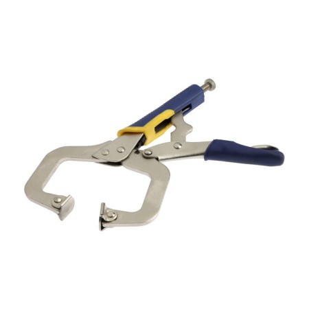 Hand tundra clamp, reinforced point capture, with a latch, 2k handles, 220 mm-1