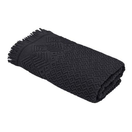 Tainted towel "Romb", 450 g, size 50x80 cm, dark gray color
