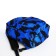 School backpack from textiles on lightning, 3 pockets, blue color