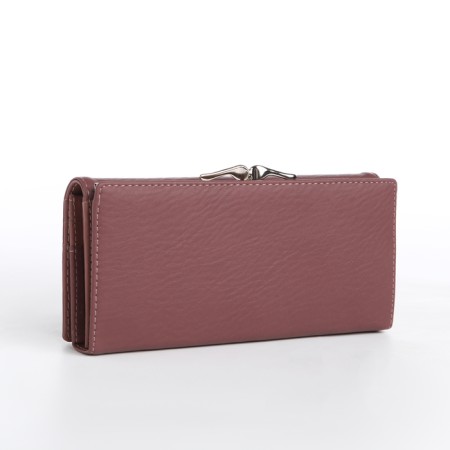 Women's wallet on a magnet, powder color-1
