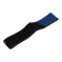 DSV steering wheel cover with inserts, perforation, neoprene, Black+ Blue, size M