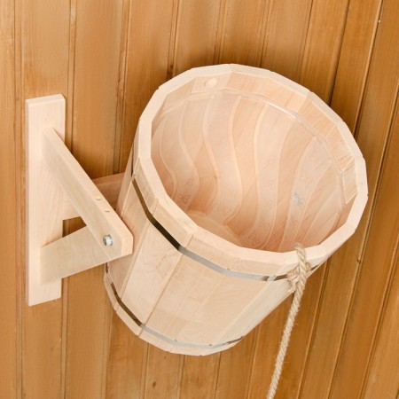 Dousy of alder, 15 liters, with a plastic insert, with an overflow-2