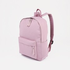 Youth backpack from textiles, 4 pockets, pink color