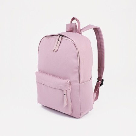 Youth backpack from textiles, 4 pockets, pink color