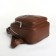 Women's backpack on lightning, brown color