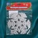Christmas tree decoration "Taustic snowflake" (set 3 pcs) D-12 cm, silver