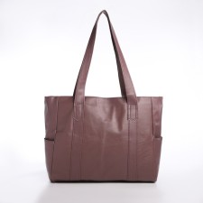 Female bag, on a zipper, pink color