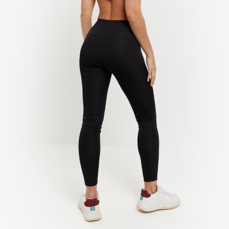 Female leggings, black color, size 48-6
