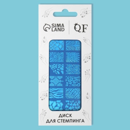 Stamping disk Metal "Prints of the Season", 12 × 6 cm-4