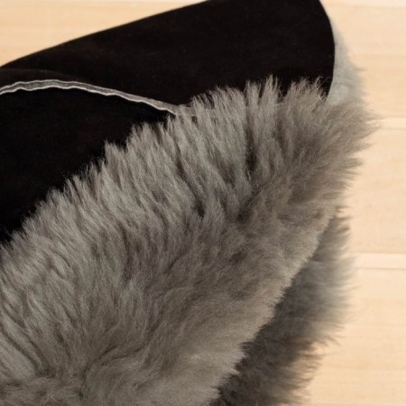 Bath cap from the "premium" sheepskino straight seam, black-3