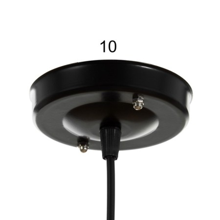 Lamp "Amadeo" 1x40W E27 Black 21x21x70cm-5