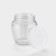 A set of glass cans with a silver polymer lid, TO-82 mm, 550 ml, 6 pcs.