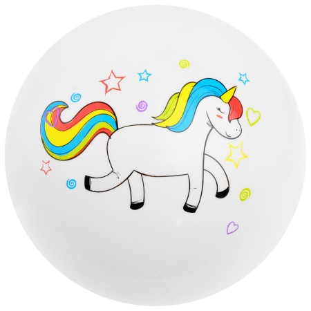 Children's ball "Unicorns", D = 22 cm, 60 g, color mix-1