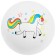 Children's ball "Unicorns", D = 22 cm, 60 g, color mix