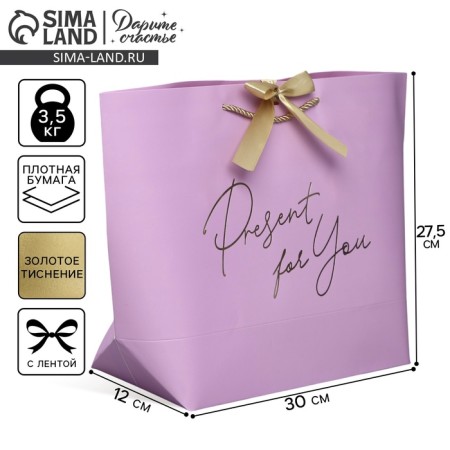 Gift package, packaging, "Present", 30 x 27.5 x 12 cm