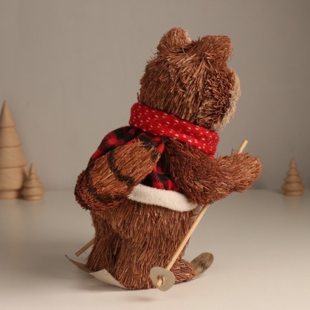Decor "Raccoon Ski" 21x12x16 cm-1