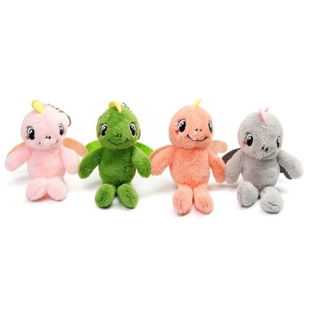 Soft toy "Dragon" on a key fob, 13 cm, color mix-3