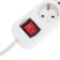 Extension cord Standard 6 nests, 5m, 3x1.0mm², s/h, with a switch, white rexant