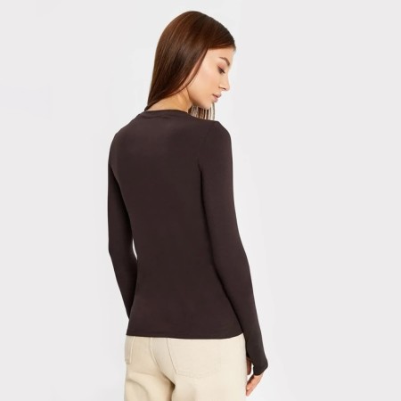 Female jumper, chocolate color, size 42-1