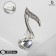 Brooch "Note" from the symphony, the color is white in silver