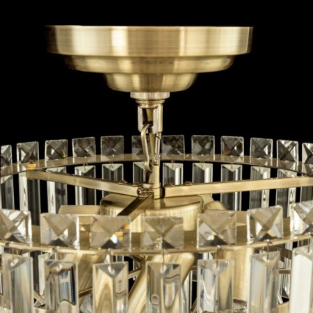 Suspended chandelier Citilux “Foundation” CL303163, 6x60W, E14, brown color-10
