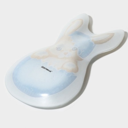 Glass Serving shares "Easter rabbit", 21 × 13.5 × 1.8 cm-3